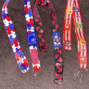 Disney Mickey Mouse lanyards 3x